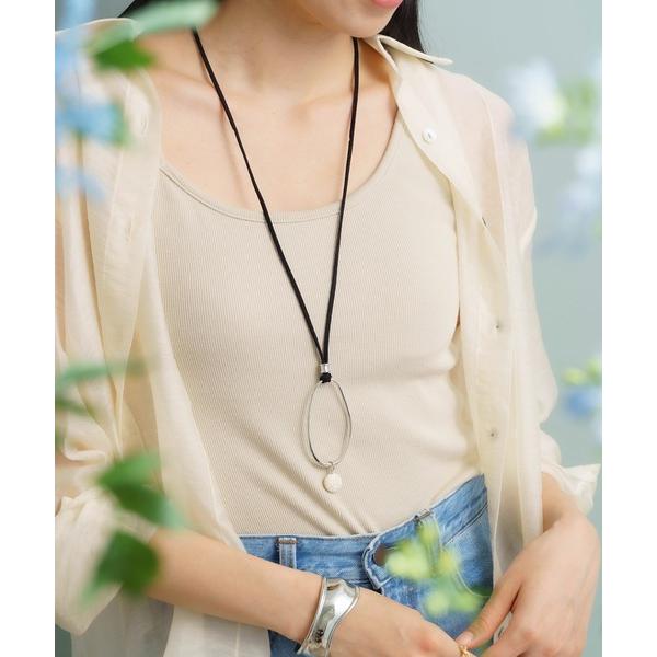 ネックレス コードフープネックレス レディース