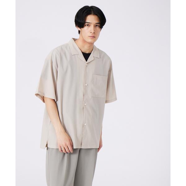 シャツ ルーズオーバーオープンカラー半袖シャツ メンズ レディース