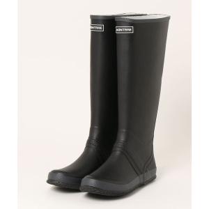 HUNTER 長靴 レインブーツ REFINED GLOSS QUILT TALL