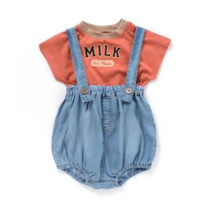 ベビー服 Tシャツ＆サロペットセット