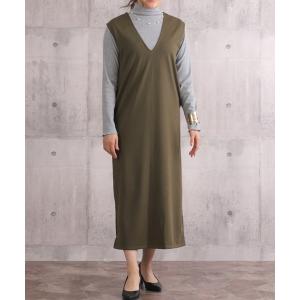 ワンピース 2wayバックスリットVネックワンピース