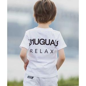 tシャツ Tシャツ キッズ 1PIU1UGUALE3 RELAX(ウノピゥウノウグァーレトレ)Kids ＆ Junior バックロゴプリントTシャツ｜zozo