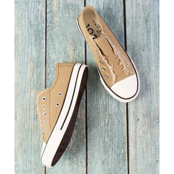 スニーカー Datehakiselect カットオフスリッポンスニーカー レディース