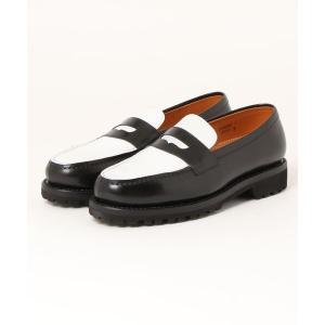 ローファー メンズ Jalan Sriwijaya/98998 CALF BLACK/WHITE VIBRAM SOLE/ビブラムソールコンビローファ｜ZOZOTOWN Yahoo!店