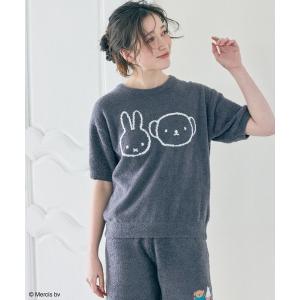 パジャマ ルームウェア 「miffy/ミッフィー」ミッフィーもこもこルームウェア半袖トップス（上下別売り） レディース