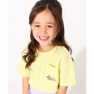 tシャツ ディズニー ワンポイント刺繍 メッシュ Tシャツ 6840K キッズ 子供服 男の子 女の子