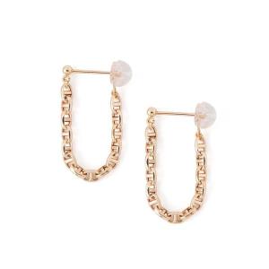 SIENA ROSE（シエナロゼ） ピアス Cラインのパールキャッチピアス「2粒