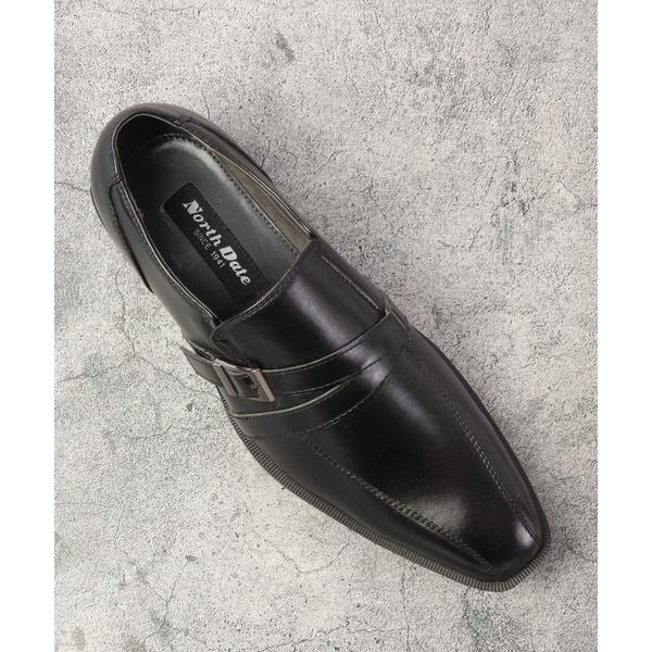 ビジネスシューズ NorthDate NDピンスパイク付き冬道用クロスベルトビジネスシューズ メンズ...