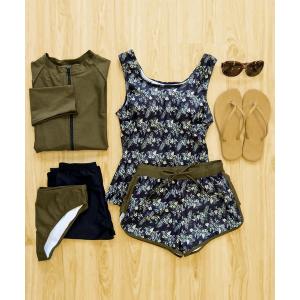 水着 水着 レディース 体型カバー ラッシュガード