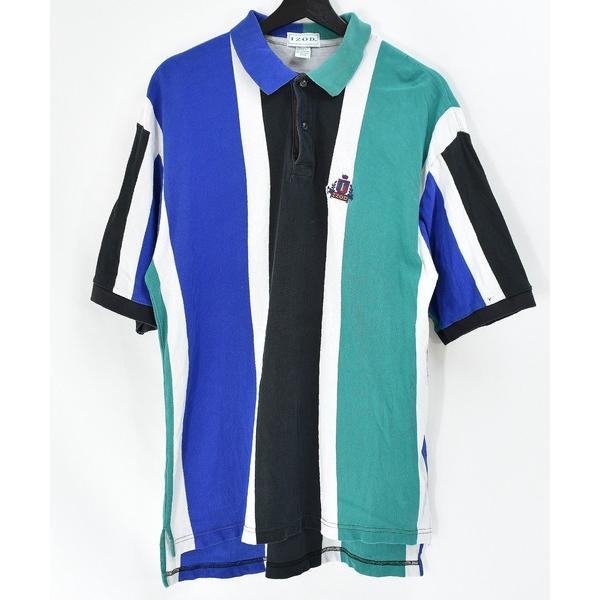 ポロシャツ 「ヴィンテージ古着」90's IZOD / アイゾッド 刺繍入り ポロシャツ メンズ レ...