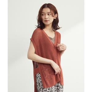 ベスト 前後差ニットベスト