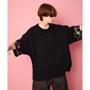 tシャツ rehacer :  Garden Sleeve Wide CS / ガーデン スリーブ ワイド カットソー メンズ レディース