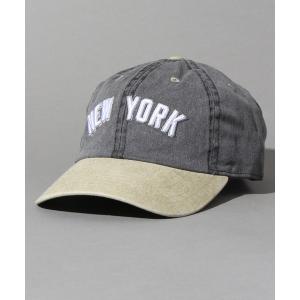 帽子 キャップ 【newhattan/ニューハッタン】stonewashed baseball cap/ウォッシュ加工ベースボールキャップ