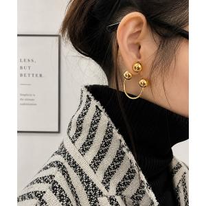 HERMES（エルメス） エクリプス ピアス メタル 両耳用 ブラック