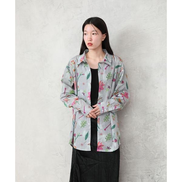 ブラウス シャツ Common Noun/Flower Ran Miyazaki 長袖シャツ レディ...