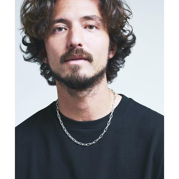 ネックレス SILVER925 スターリングシルバー　長あずきチェーンネックレス  50cm メンズ
