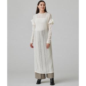 Ballsey（ボールジィ） ワンピース ベルフラワープリント ティアード
