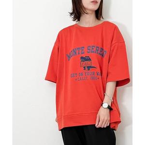 メンズ tシャツ Tシャツ 裏毛BIGプリントTシャツ MONTE SERENO｜zozo