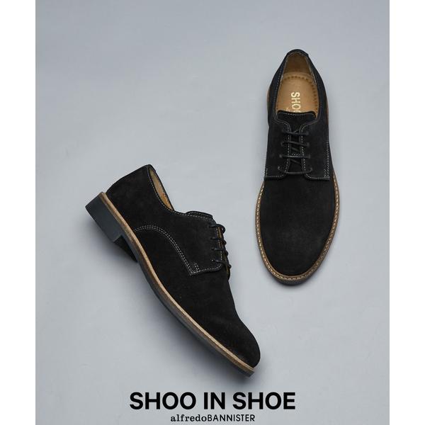 革靴 ビジネスシューズ 「SHOO IN SHOE」スエード プレーントゥシューズ / ダービーシュ...
