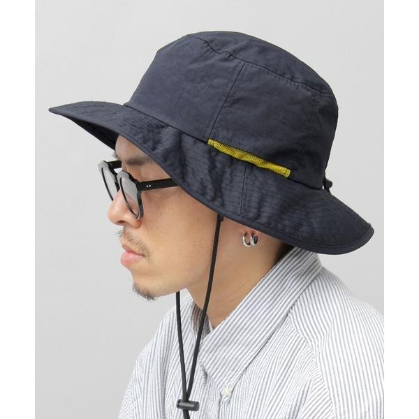 帽子 ハット 撥水加工 ムラ染風ポリエステル アドベンチャーハット 99.9%UVカットモデル メン...