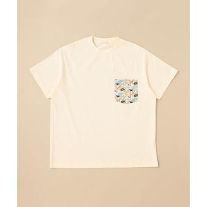 tシャツ Tシャツ 大人リバティプリントポケット半袖Tシャツ