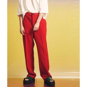 パンツ 「ユニセックスアイテム」タイトストレートカラーパンツ「MAISON SPECIAL/メゾンスペシャル」 メンズ レディース