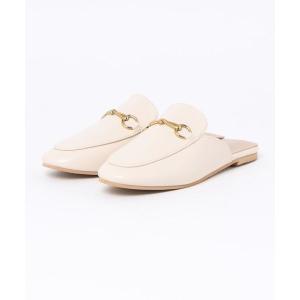 サンダル ビットローファーフラットミュール