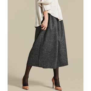 パンツ ウール見えスカーチョ