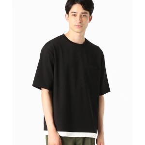 tシャツ Tシャツ メンズ フェイクレイヤード クルーネックＴシャツ