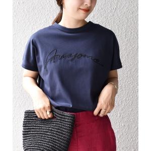 tシャツ Tシャツ * チェーン エンブロイダリー TEE レディース