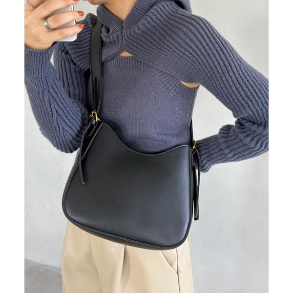 ショルダーバッグ バッグ leather big belt shoulder bag／PU太ベルトシ...