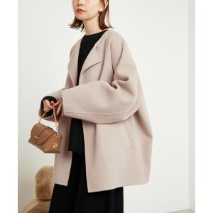 HAMILTONダブルフェイスウールショートコート