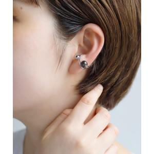 イヤーカフ ガラススフィアイヤーカフ レディース