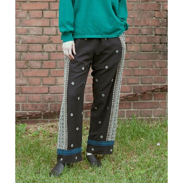 パンツ R3988 「N EXCLUSIVE」エンブロイダリーパンツ レディース