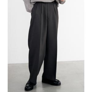 パンツ スラックス HI TWISTED GABA WIDE TUCK SLACKS