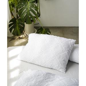 ベッド 寝具 タフテッドカバー付き枕