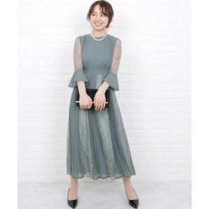 ドレス レディース レースプリーツ切替ロングワンピースドレス｜ZOZOTOWN Yahoo!店