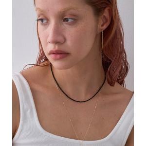 ネックレス 「新色登場」天然石ビーズネックレス/金属アレルギー対応/ニッケルフリー「動画あり」/「カラー展開」 レディース メンズ