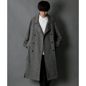 コート トレンチコート メンズ 「別注」over size wool trench coat/オーバーサイズ ウール トレンチコート/レディース メン｜zozo