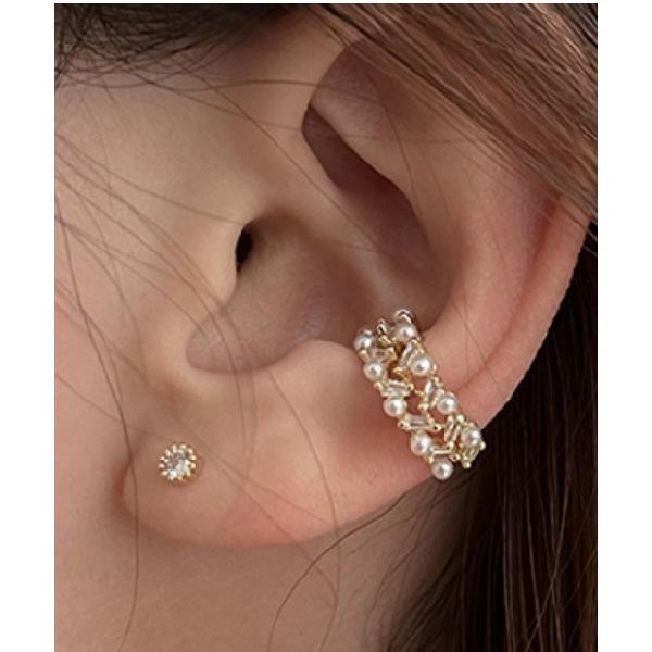 イヤーカフ スターリングシルバー　クリップ付きイヤーカフ レディース