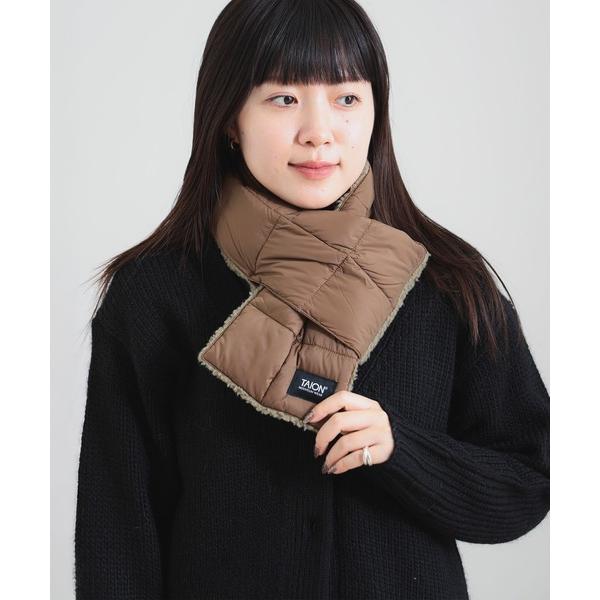 マフラー ストール TAION / マウンテン リバーシブル ダウン × ボアマフラー レディース