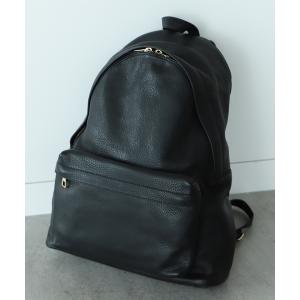 BEAMS F トートバッグ S.MANO / レザー ドローストリング バッグ