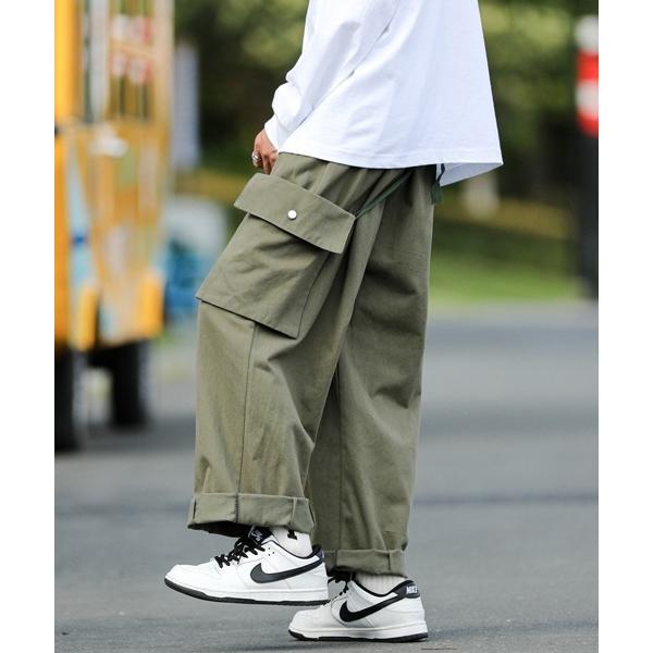 カーゴパンツ 「neos -addictive design-」ルーズシルエット ビッグカーゴポケッ...