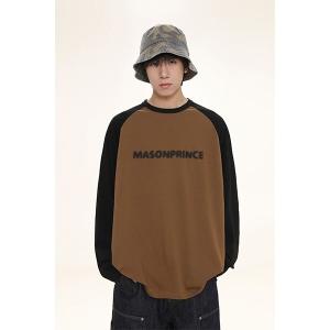 MASONPRINCE ポロシャツ オーバーサイズ 袖ライン ゲームシャツ ロング