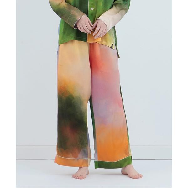 パジャマ ルームウェア 「ボトムス」ウォーターカラーシルクパジャマ -ミスティレイク- レディース ...