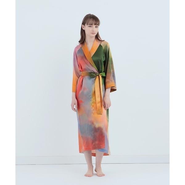 ガウン ウォーターカラーシルクガウン -ミスティレイク- レディース メンズ