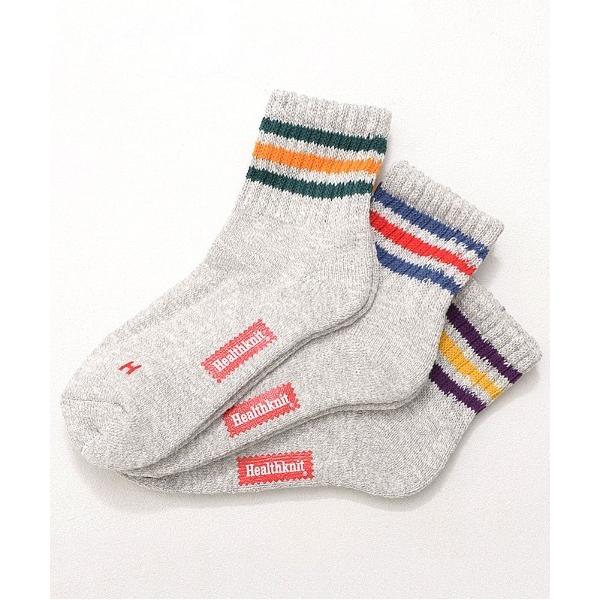 靴下 「Healthknit/ヘルスニット」3パックミドルソックス メンズ レディース