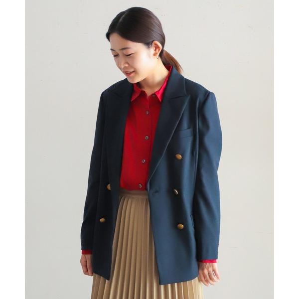 ジャケット テーラードジャケット TRドビー　ロングジャケット レディース