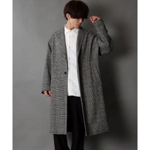 コート チェスターコート メンズ 「別注」over size wool chester coat/オーバーサイズ ウール チェスターコート/シングル｜zozo
