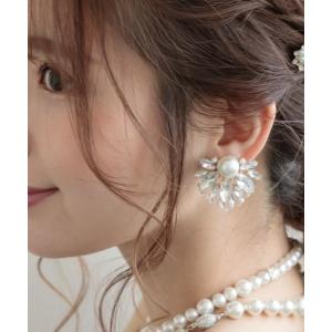 ピアス シャルム パールビジューピアス レディース